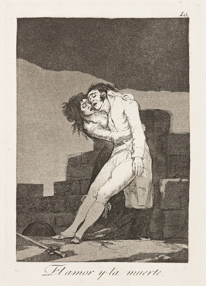 El amor y la muerte  by Francisco José de Goya