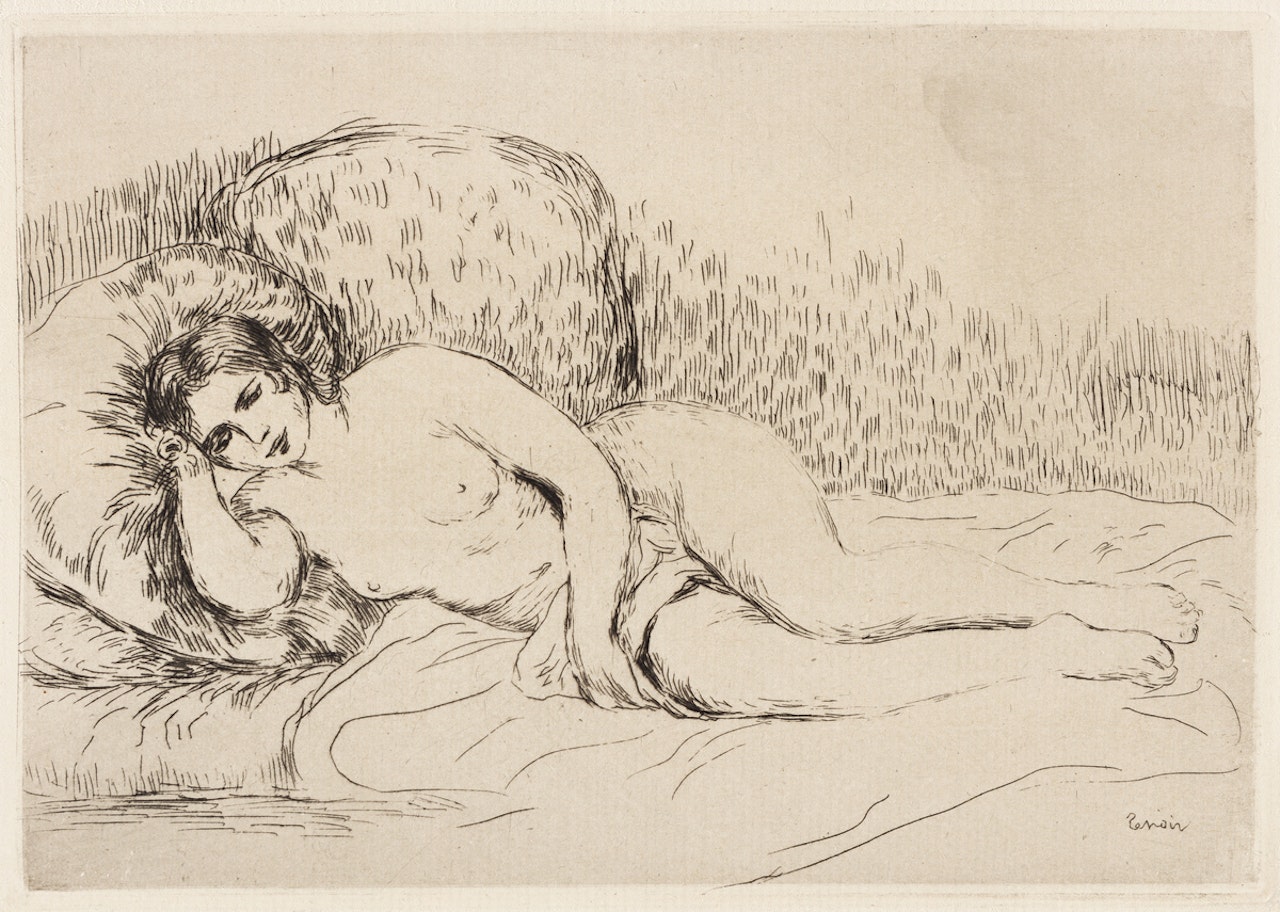 Femme couchée by Pierre-Auguste Renoir