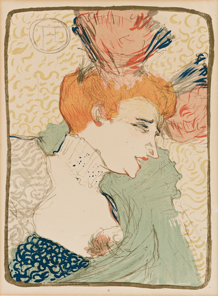Mademoiselle Marcel Lender, en buste by Henri de Toulouse-Lautrec
