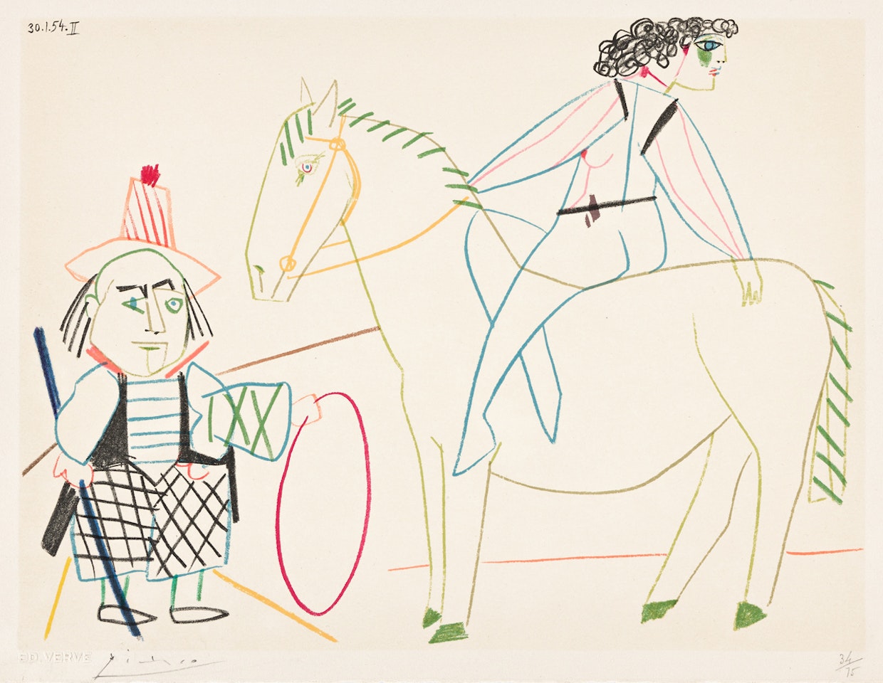 Cavalier de cirque II by Pablo Picasso