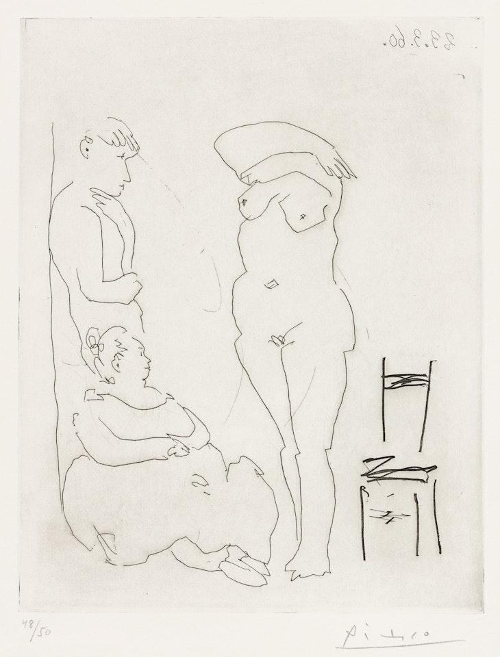 Personnages et Nu by Pablo Picasso