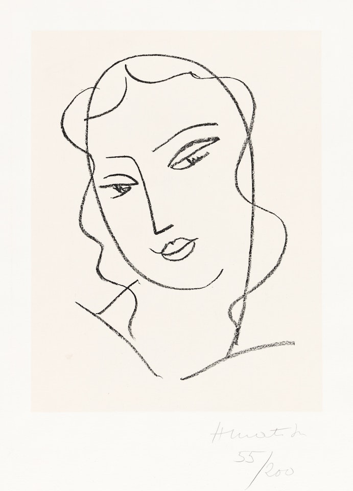 Etude pour la Vierge, Tête voilée by Henri Matisse