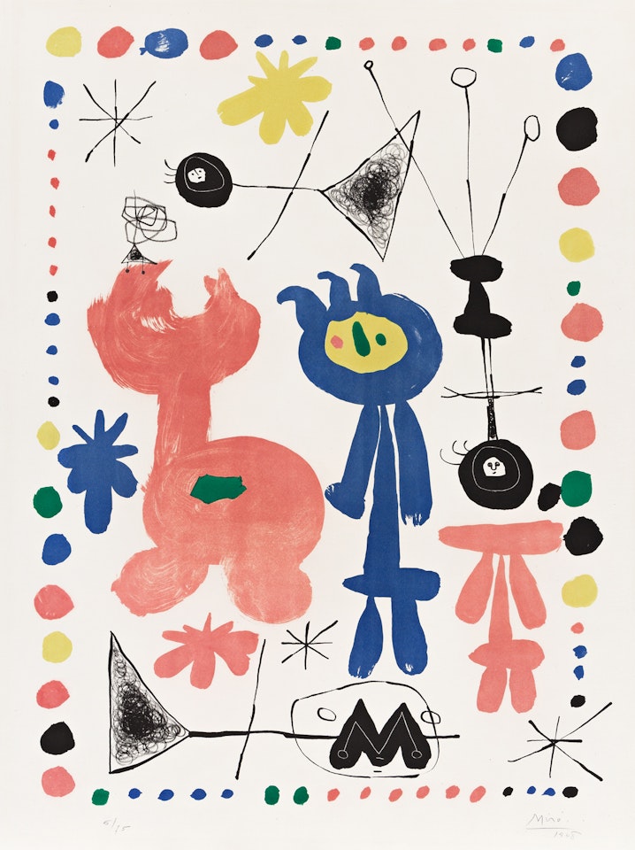 Figure et Oiseau by Joan Miró