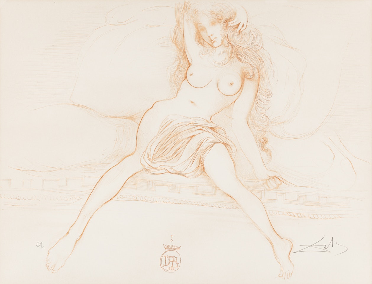 Nu au sopha by Salvador Dali