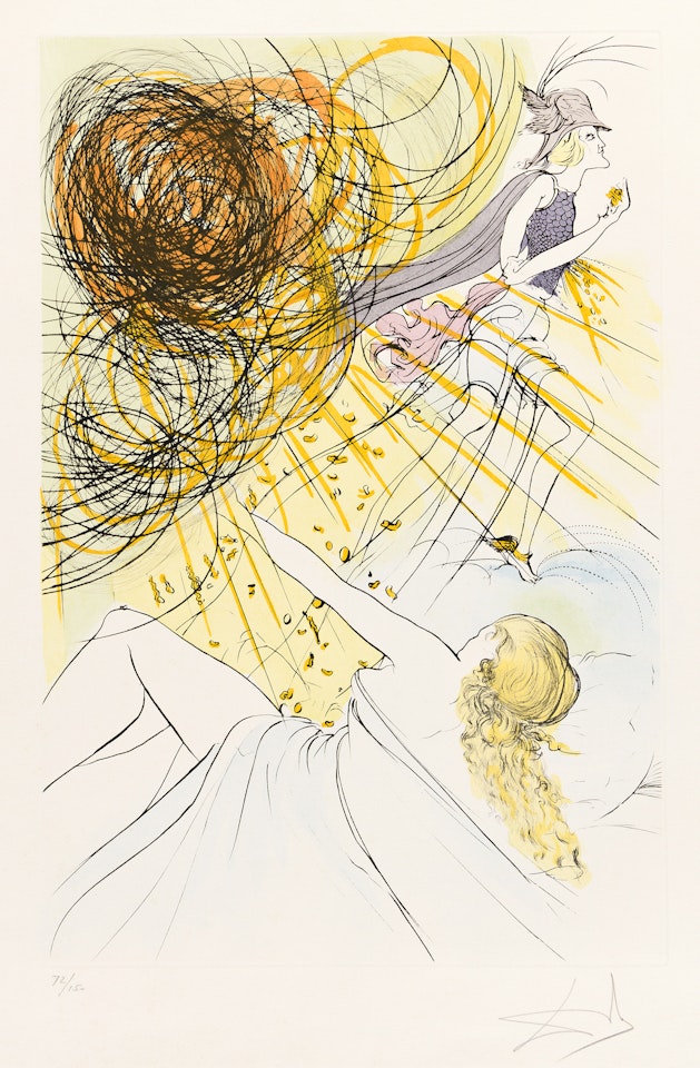Hommage à Mercure by Salvador Dali