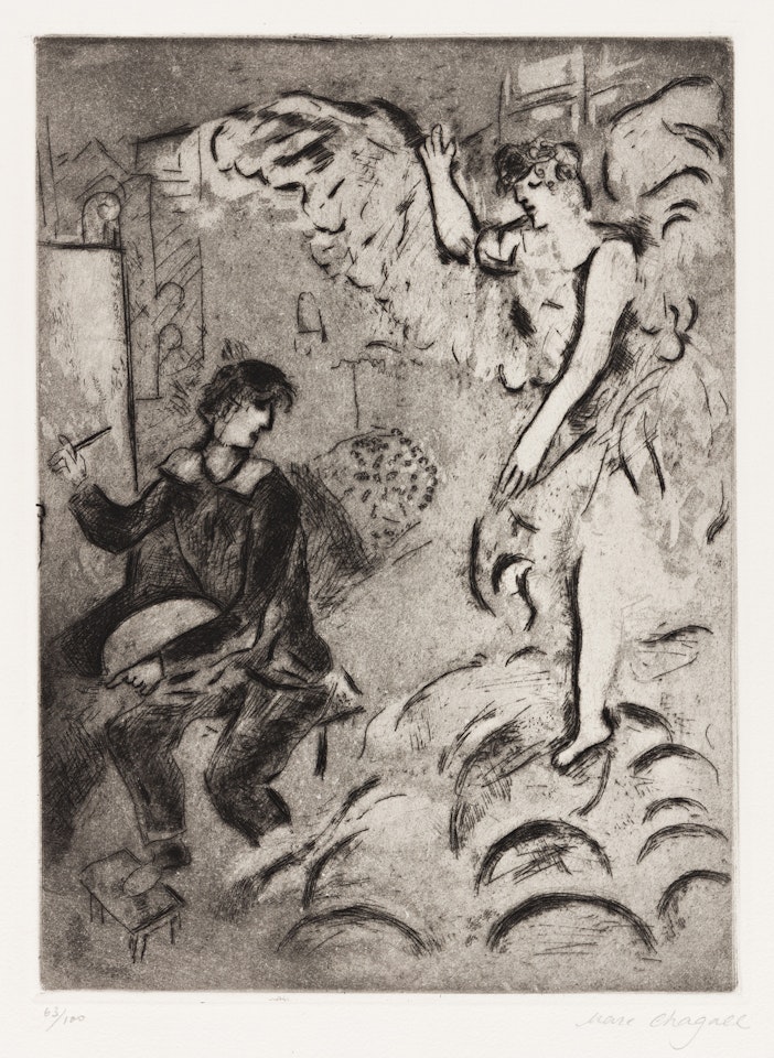 L'Apparition, I by Marc Chagall
