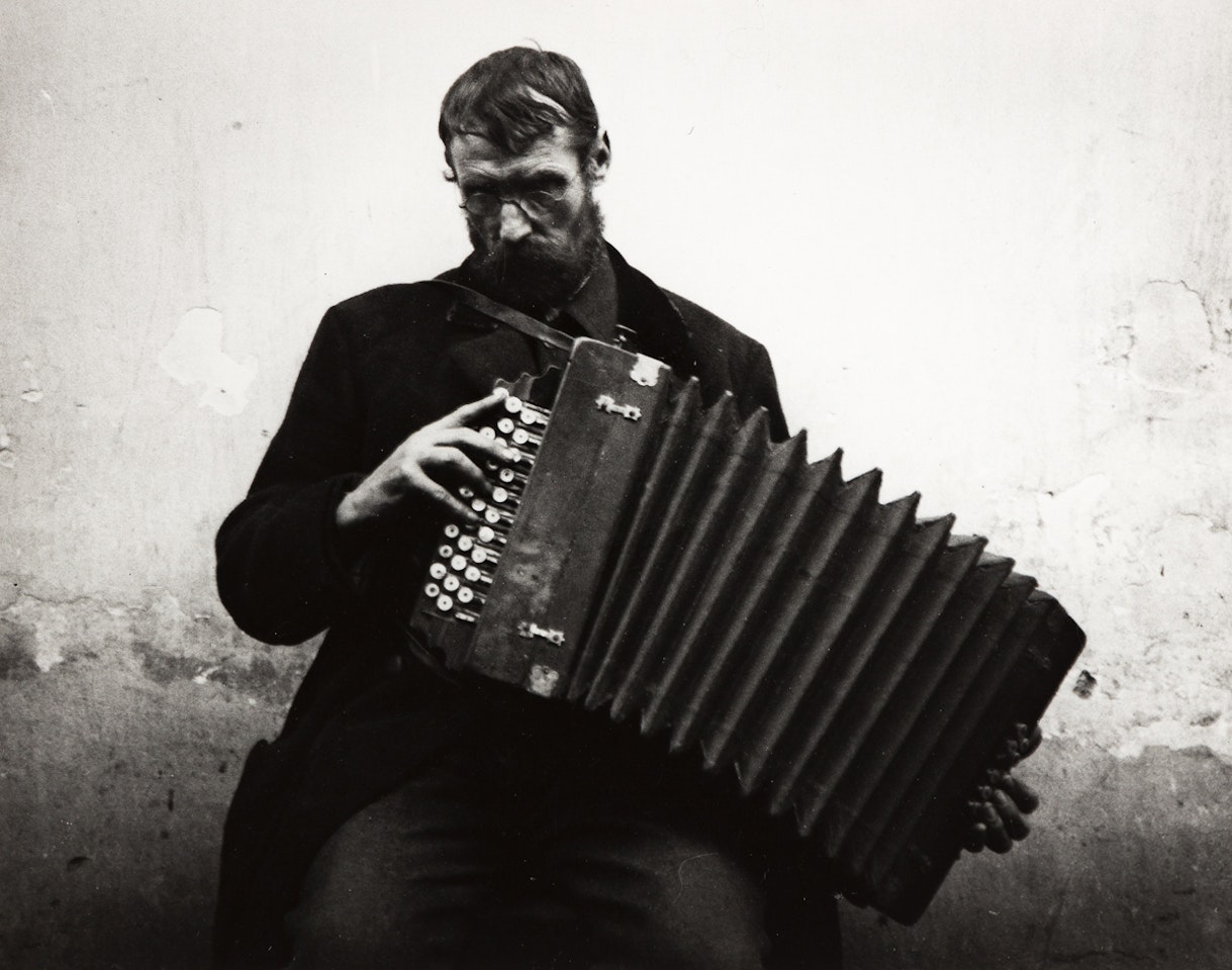 Accordionist, Esztergom by André Kertész
