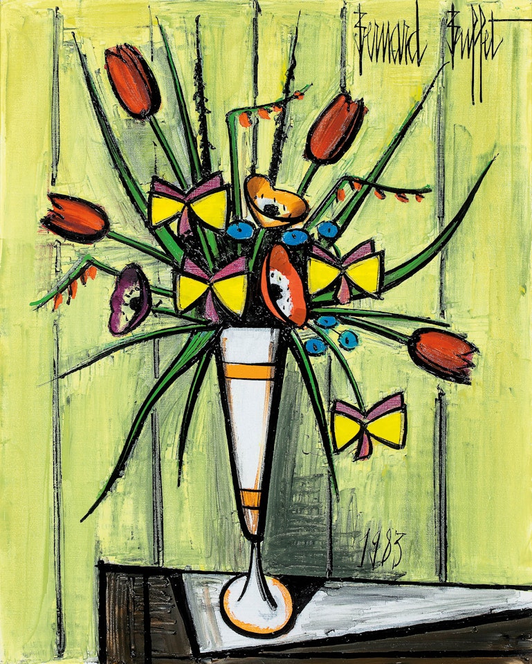 Bouquet in a Mazagran by Bernard Buffet