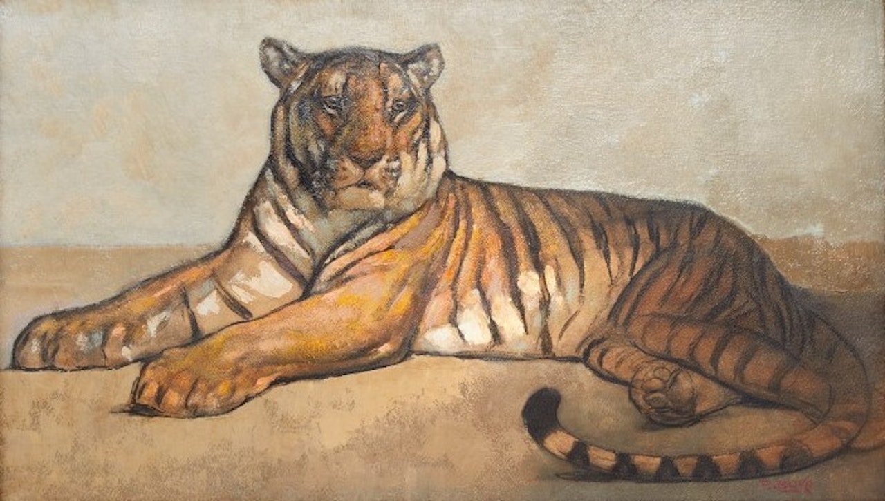 Tigre Couché by Paul Jouve