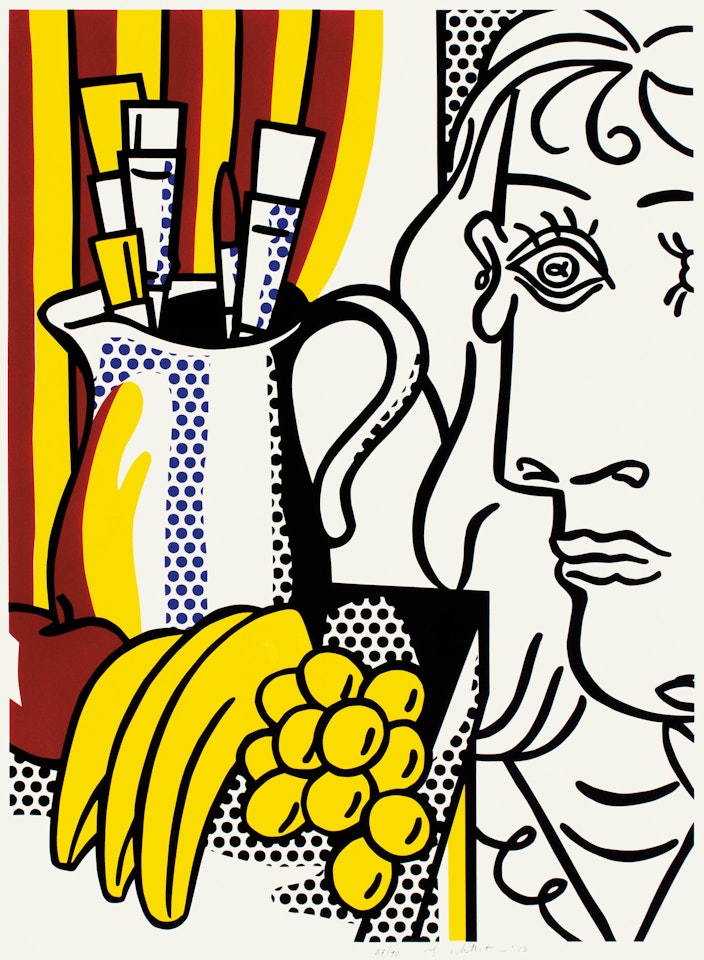 Still Life with Picasso : The Hommage à Picasso by Roy Lichtenstein