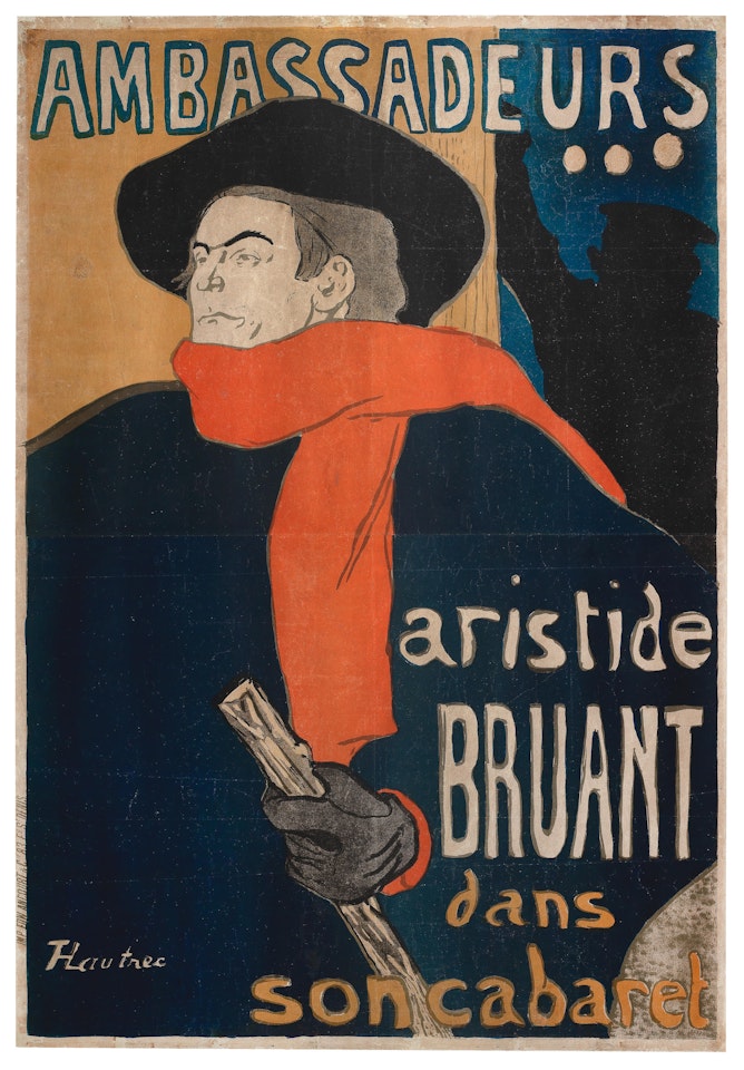 Ambassadeurs: Aristide Bruant by Henri de Toulouse-Lautrec