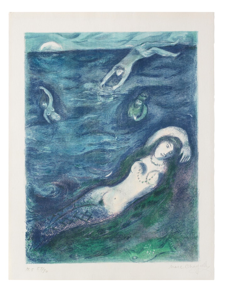 Plate 5, from Four Tales from Arabian Nights by Marc Chagall