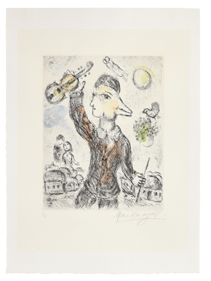 Le Violiniste, from Songes by Marc Chagall