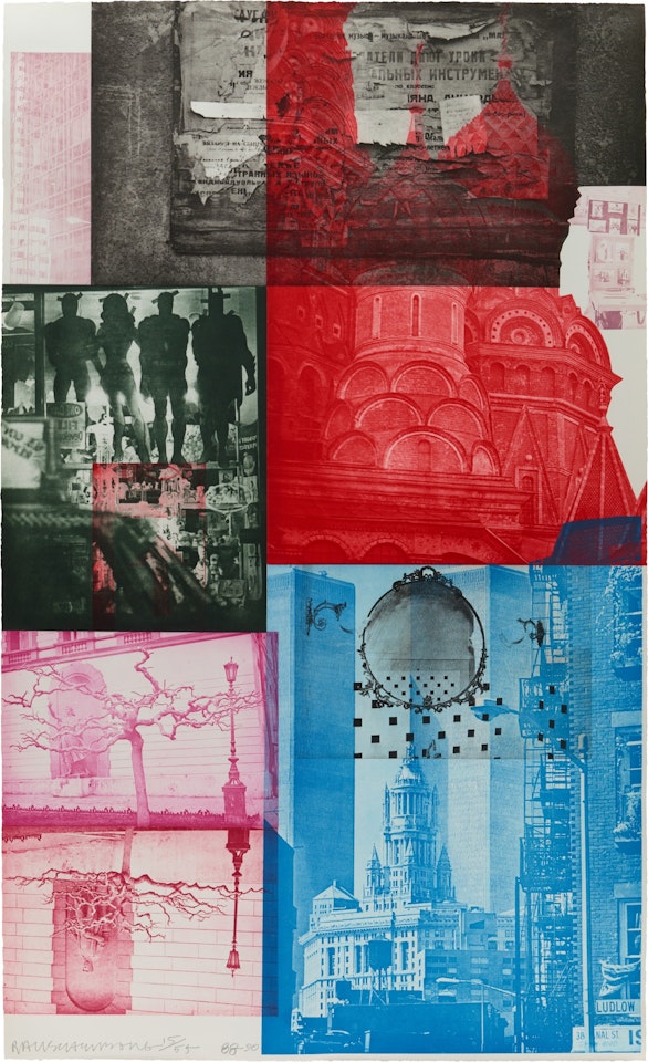 Soviet American Array V by Robert Rauschenberg