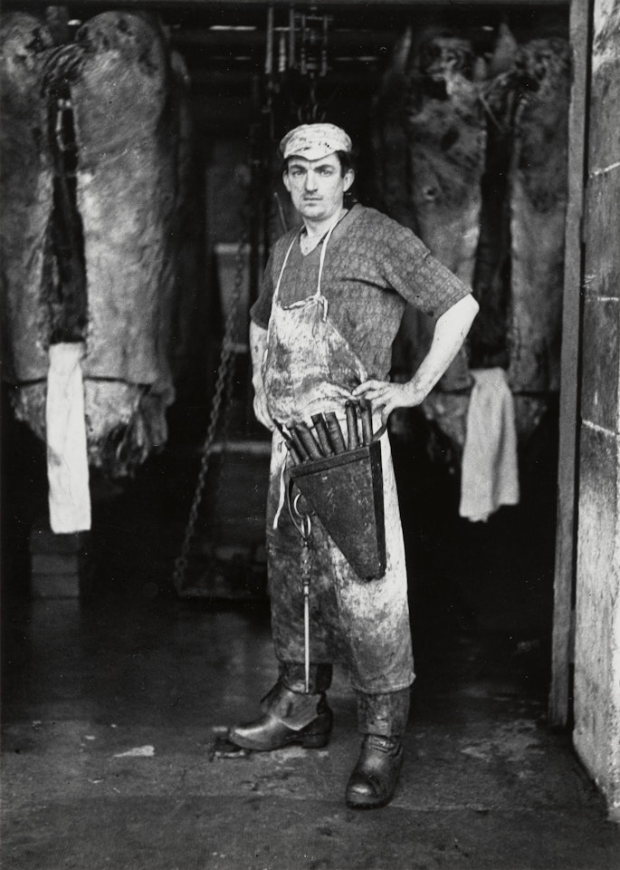 Butcher, Les Halles ("L'Elegance du Métier") by André Kertész