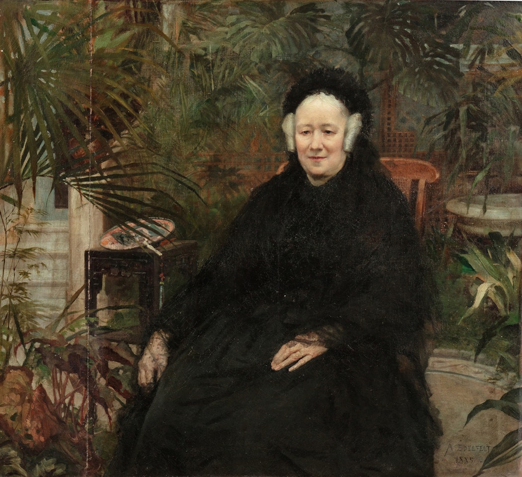 Portrait of Madame de Saussine by Albert Edelfelt