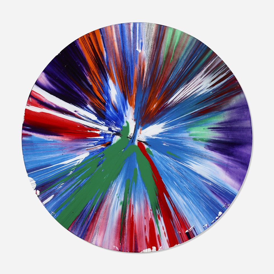 Circle Spin Painting by Damien Hirst