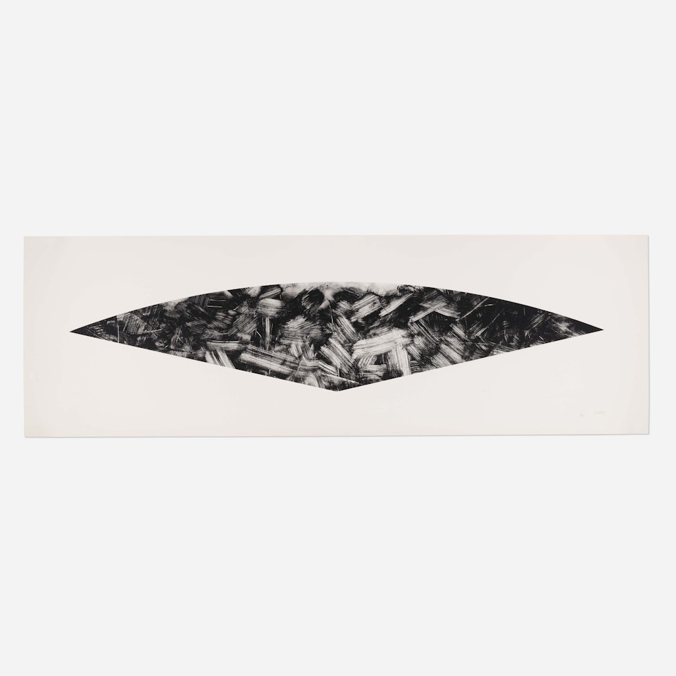 Dark Gray Curve (State I) by Ellsworth Kelly