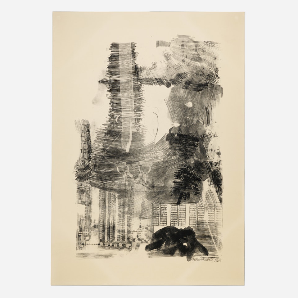 Earth Tie (from the Stoned Moon series) by Robert Rauschenberg