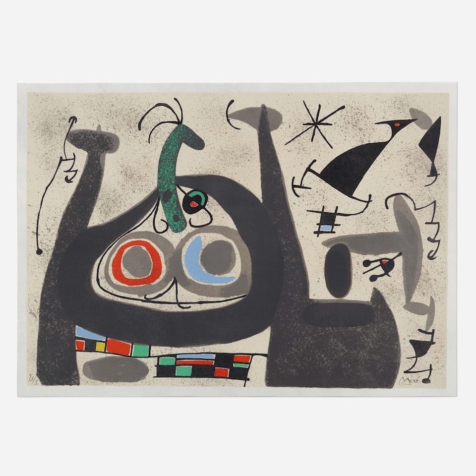 Untitled (from Le lezard aux plumes d'or series) by Joan Miró