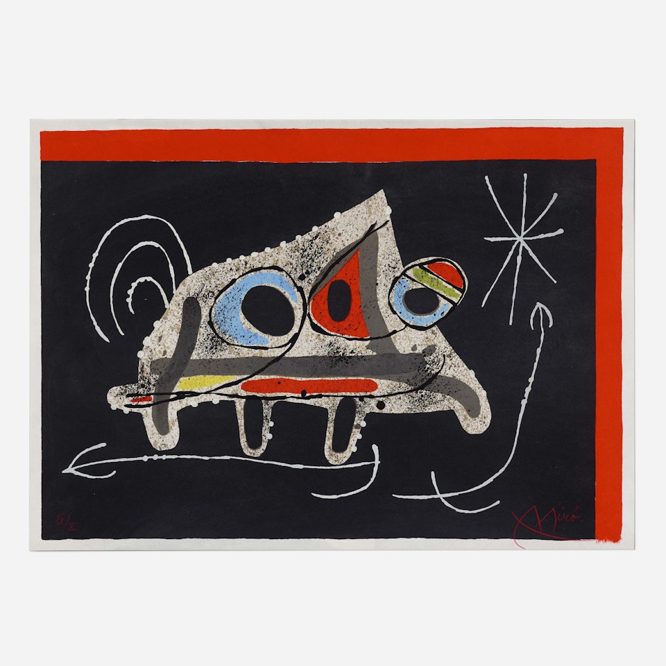 Untitled (from Le lezard aux plumes d'or series) by Joan Miró