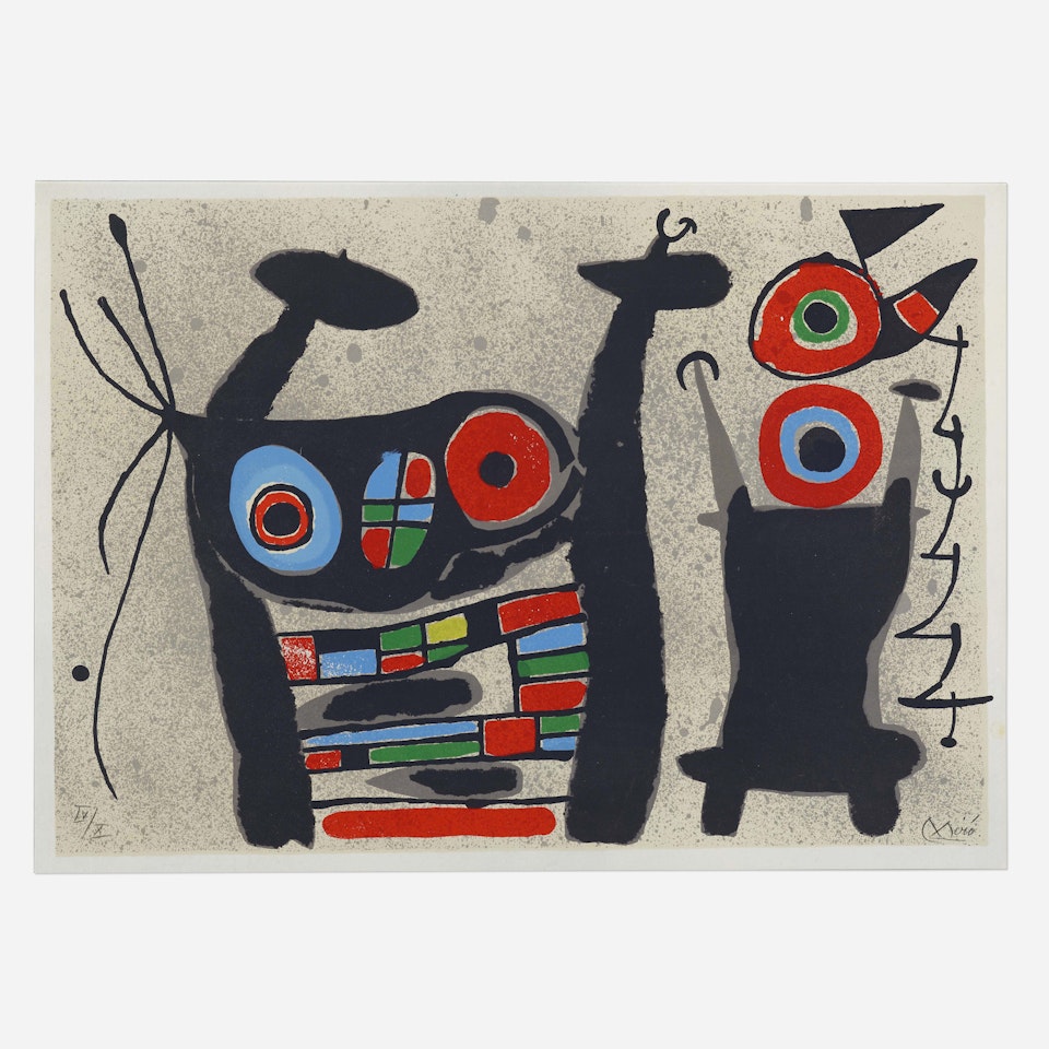 Untitled (from Le lezard aux plumes d'or series) by Joan Miró