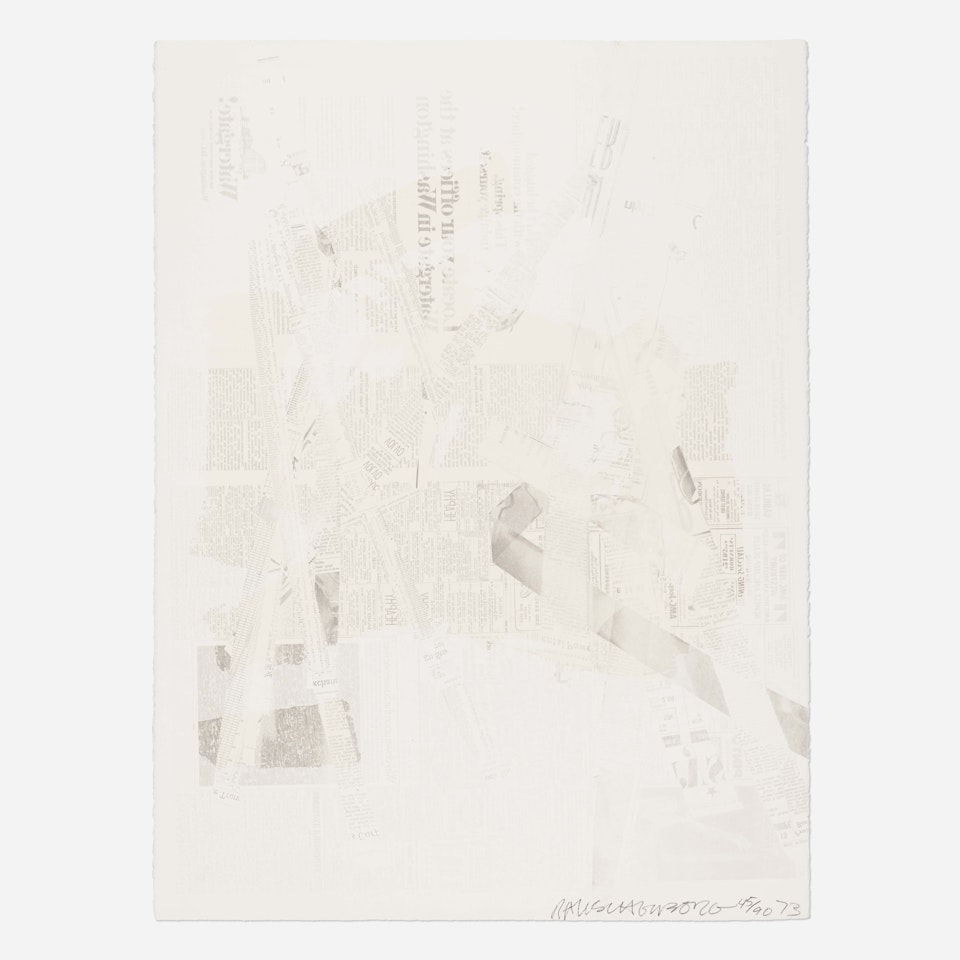Hommage à Picasso by Robert Rauschenberg