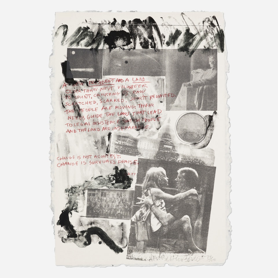 1977 Presidential Inauguration (from the Inaugural Impressions portfolio) by Robert Rauschenberg