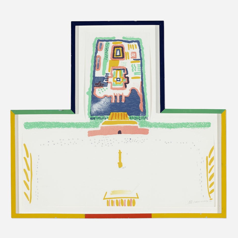 Red Square and the Forbidden City (from the China Diary series) by David Hockney