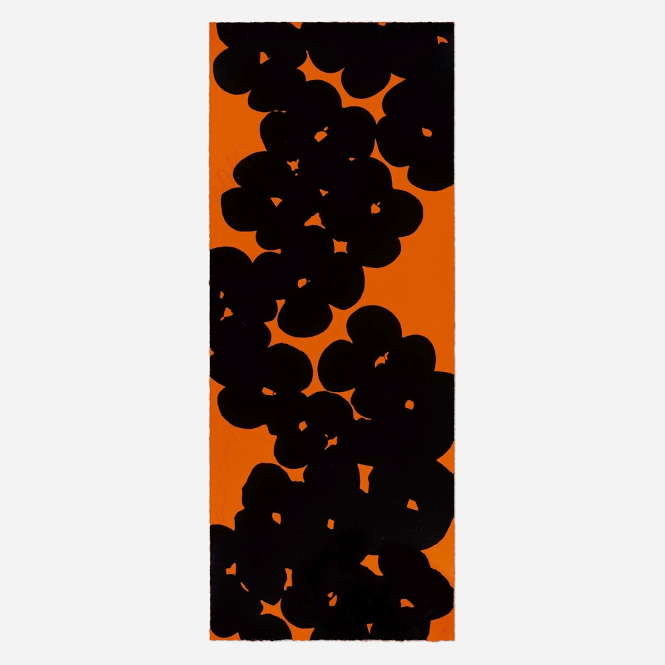 Black on Orange by Donald Sultan