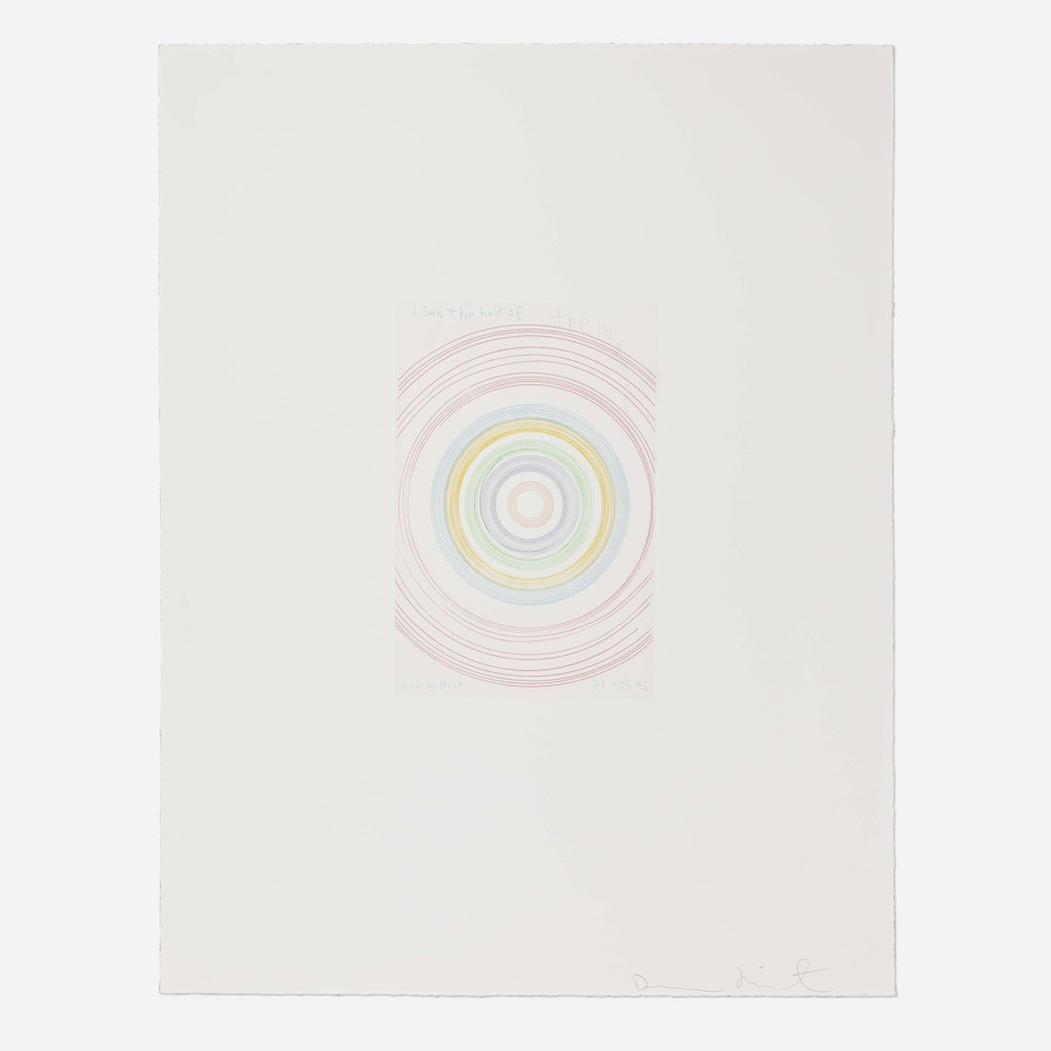 I saw the half of the moon (from the In a Spin, the Action of the World on Things, Volume 1 portfolio) by Damien Hirst