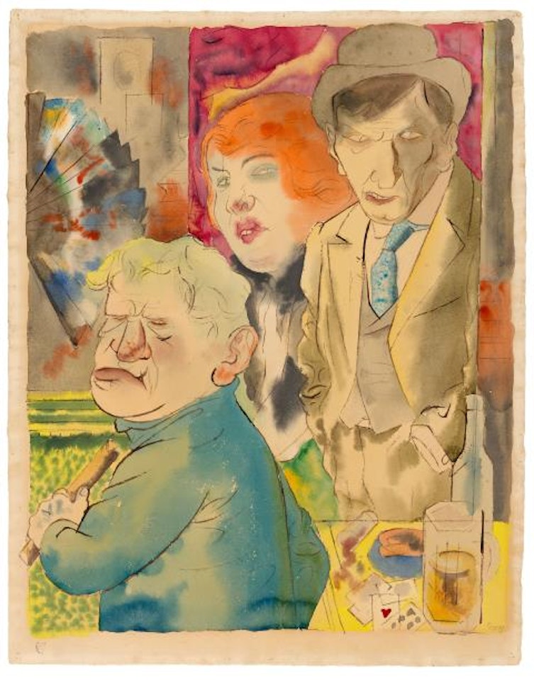 crooks at the counter by George Grosz