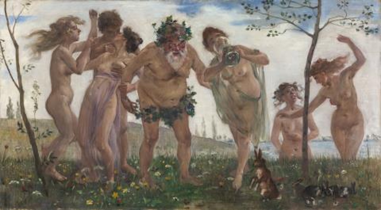 Bacchante procession by Lovis Corinth