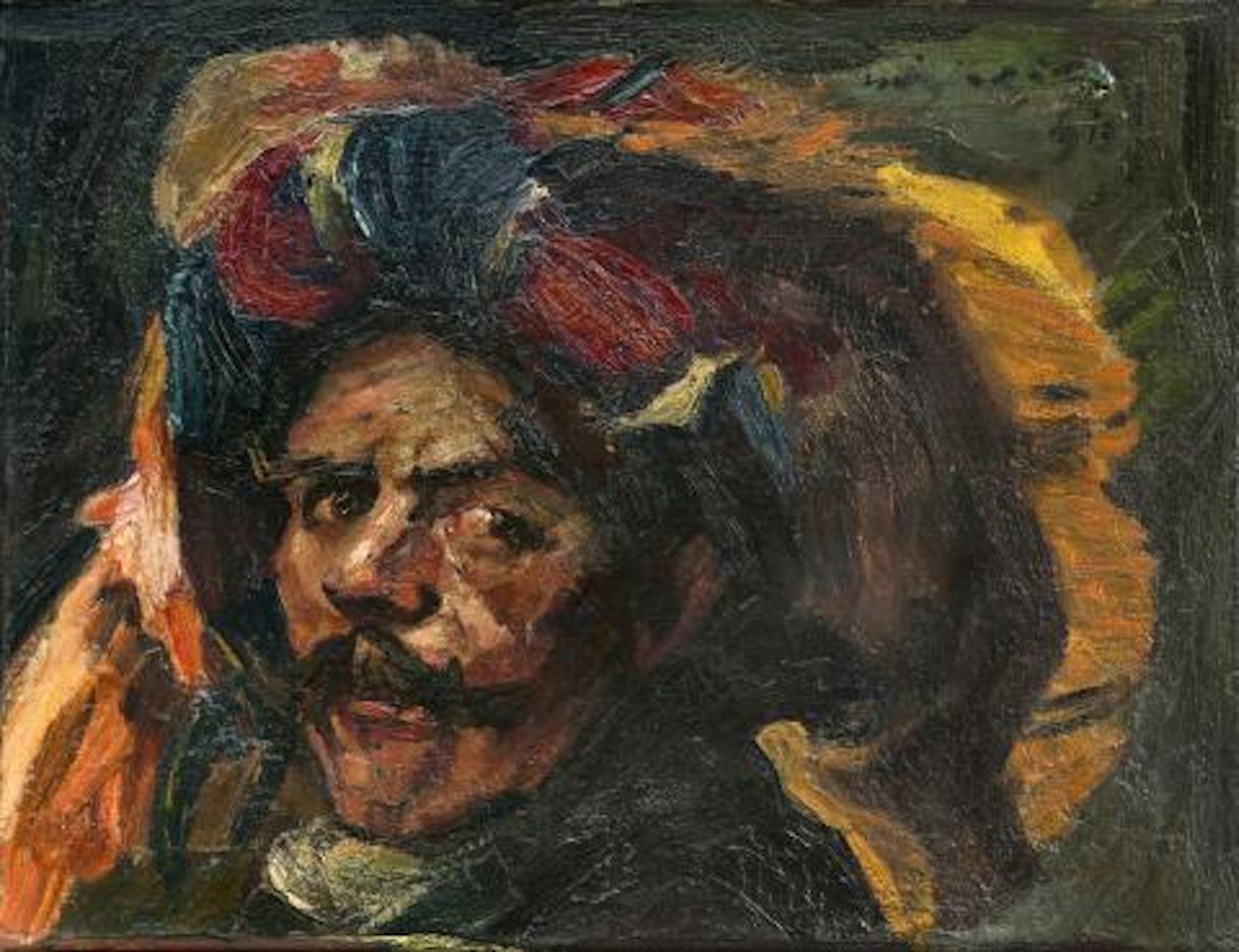 Self-portrait as a Nuremberg Landsknecht by Lovis Corinth