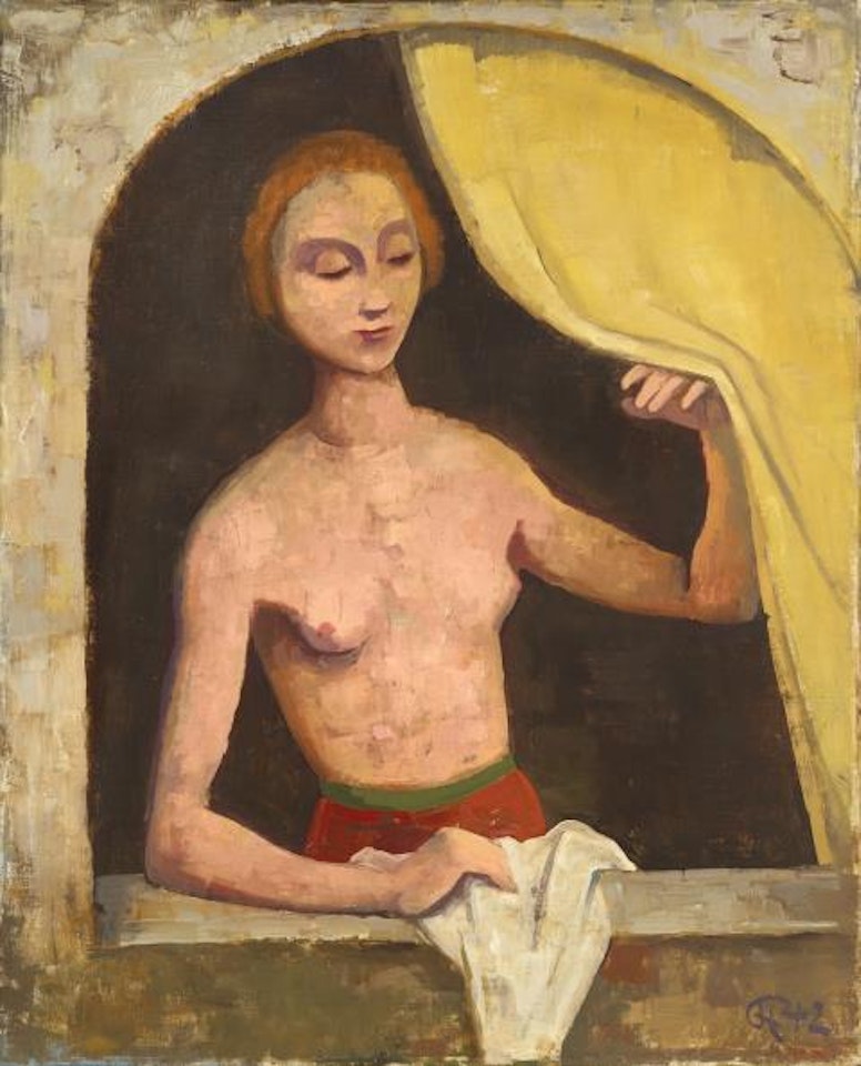 girl at the window by Karl Hofer