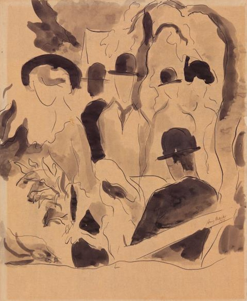 On the boardwalk by August Macke
