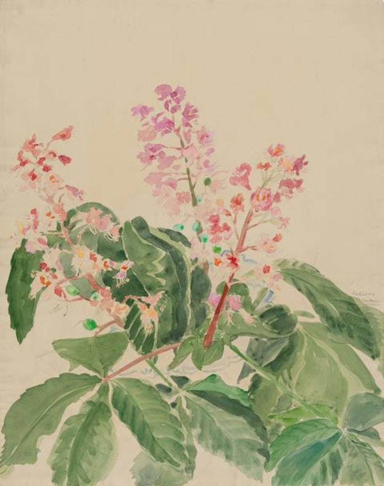 Chestnut blossoms by Erich Heckel