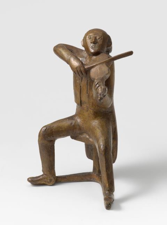  Seated violinist by Gerhard Marcks
