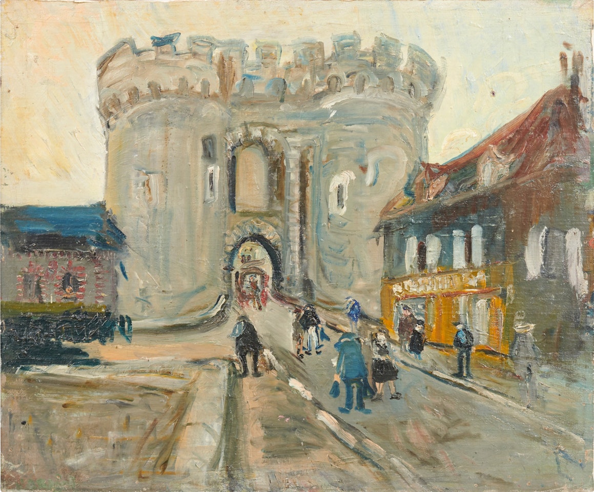 Die "Porte Guillaume" in Chartres by Willy Guggenheim Varlin