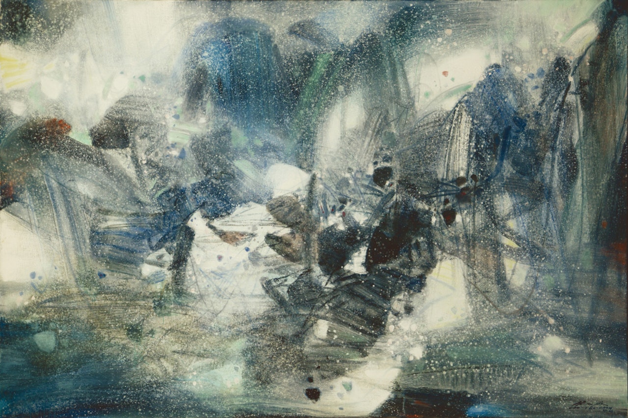 Temps diver by Chu Teh-Chun