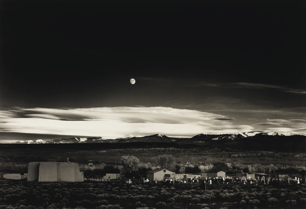 Moonrise, Hernandez, New Mexico by Ansel Adams