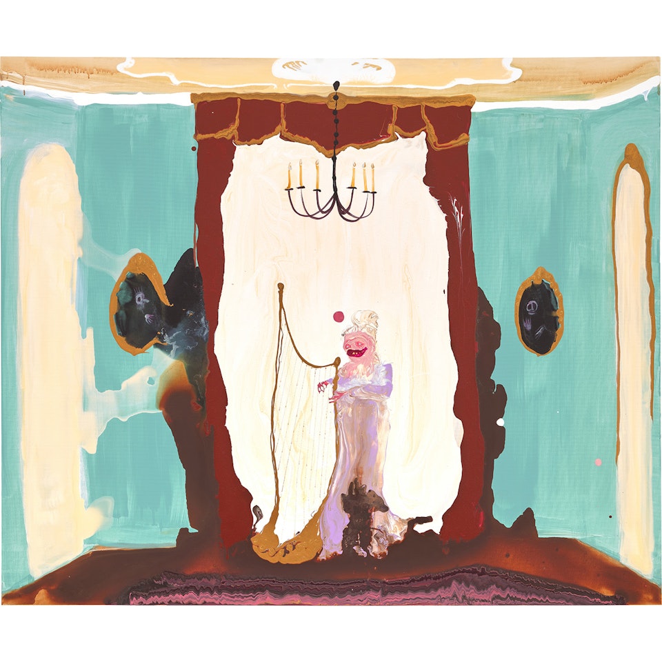 Lady with a harp by Genieve Figgis