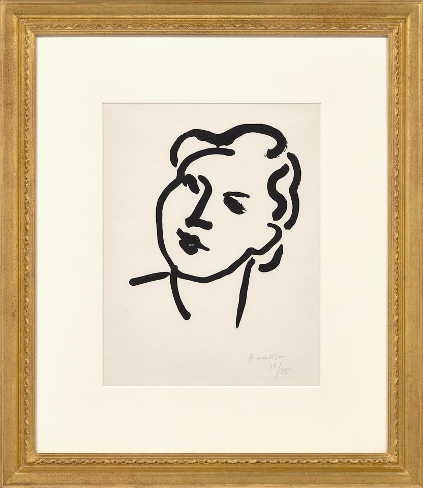 Nadia, au visage rond (Nadia, Round-Faced) (D. 808) by Henri Matisse