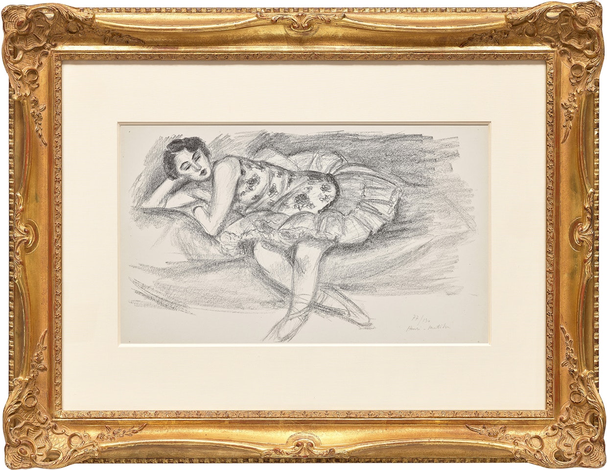 Danseuse au divan pilée en deux (Dancer on a Folded Divan), from Dix danseuses (Ten Dancers) (D. 489) by Henri Matisse