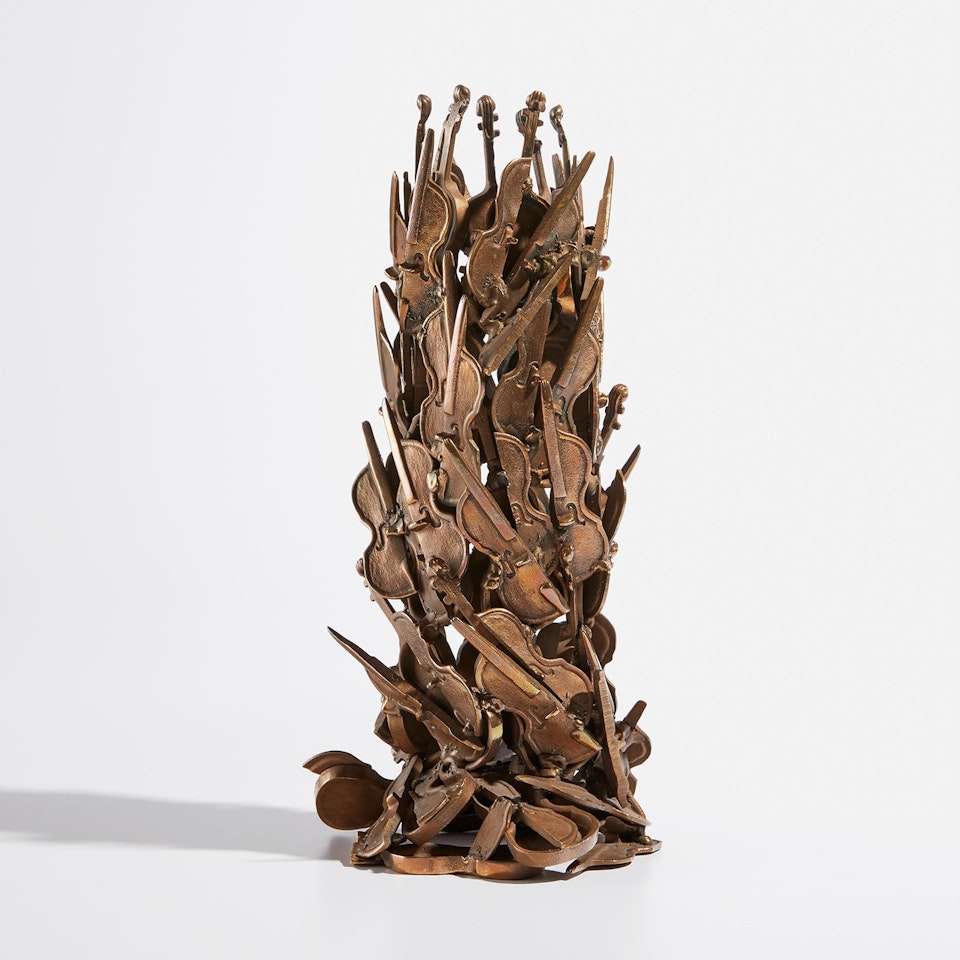 Accumulation of Violins by Arman