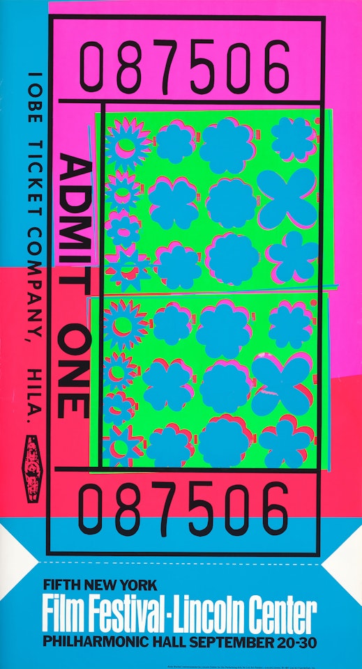 Lincoln Center Ticket (F. & S. 19, R. p. 30) by Andy Warhol