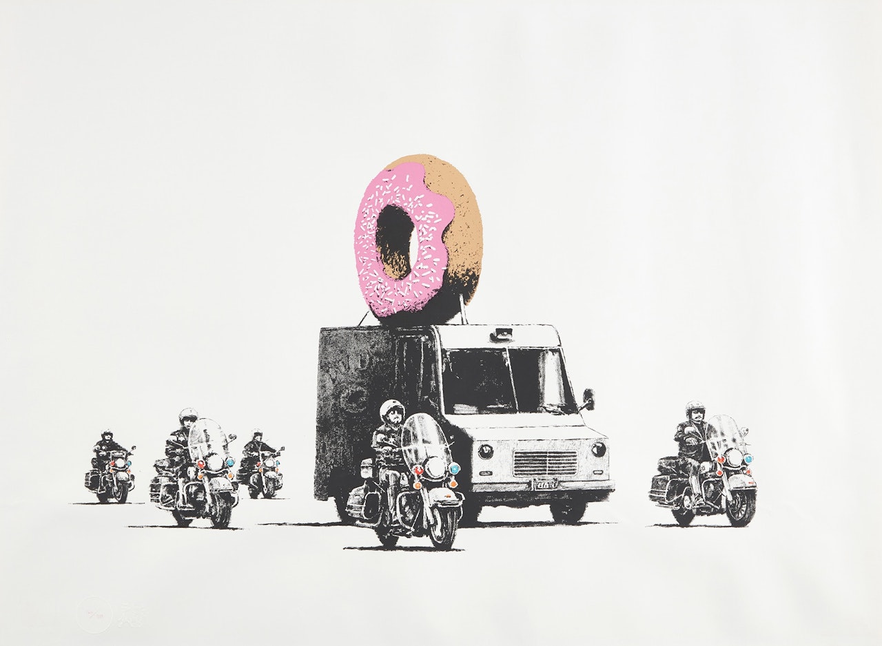 Donuts (Strawberry) by Banksy