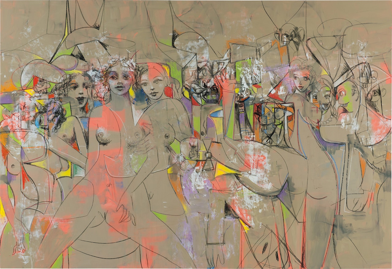 Transparent Female Forms by George Condo
