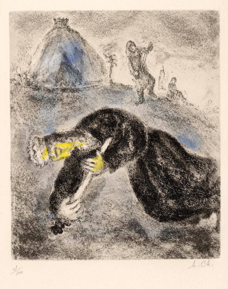 Mort de Saül, from La Bible by Marc Chagall