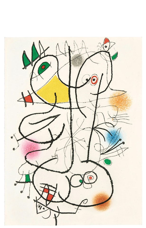 Le miroir de l'homme par les bêtes, André Frénaud by Joan Miró